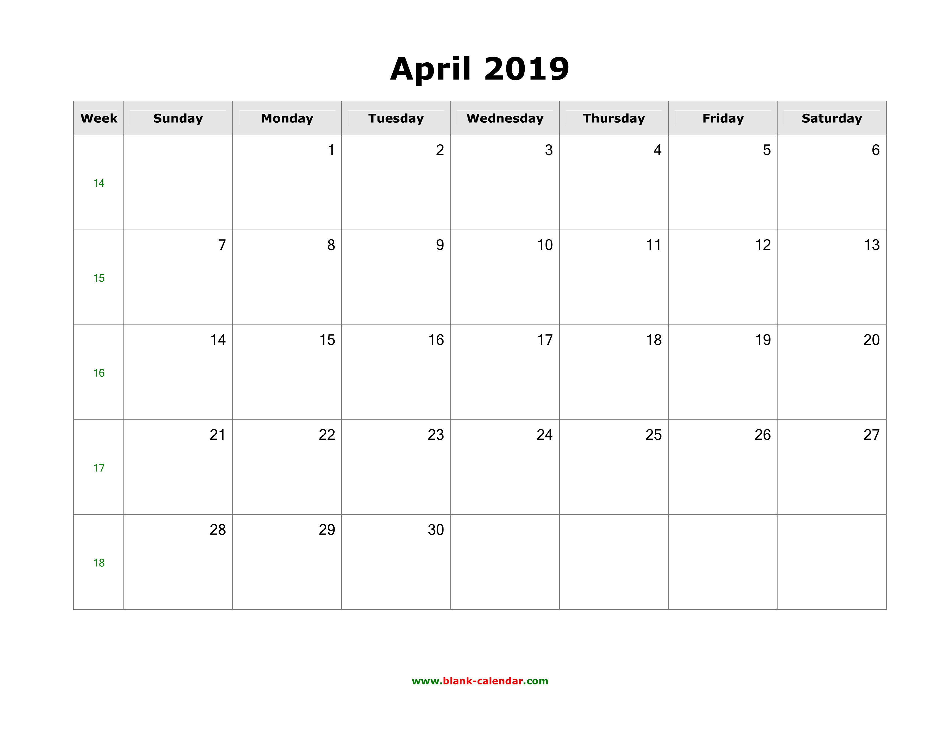download-april-2019-blank-calendar-with-us-holidays-horizontal