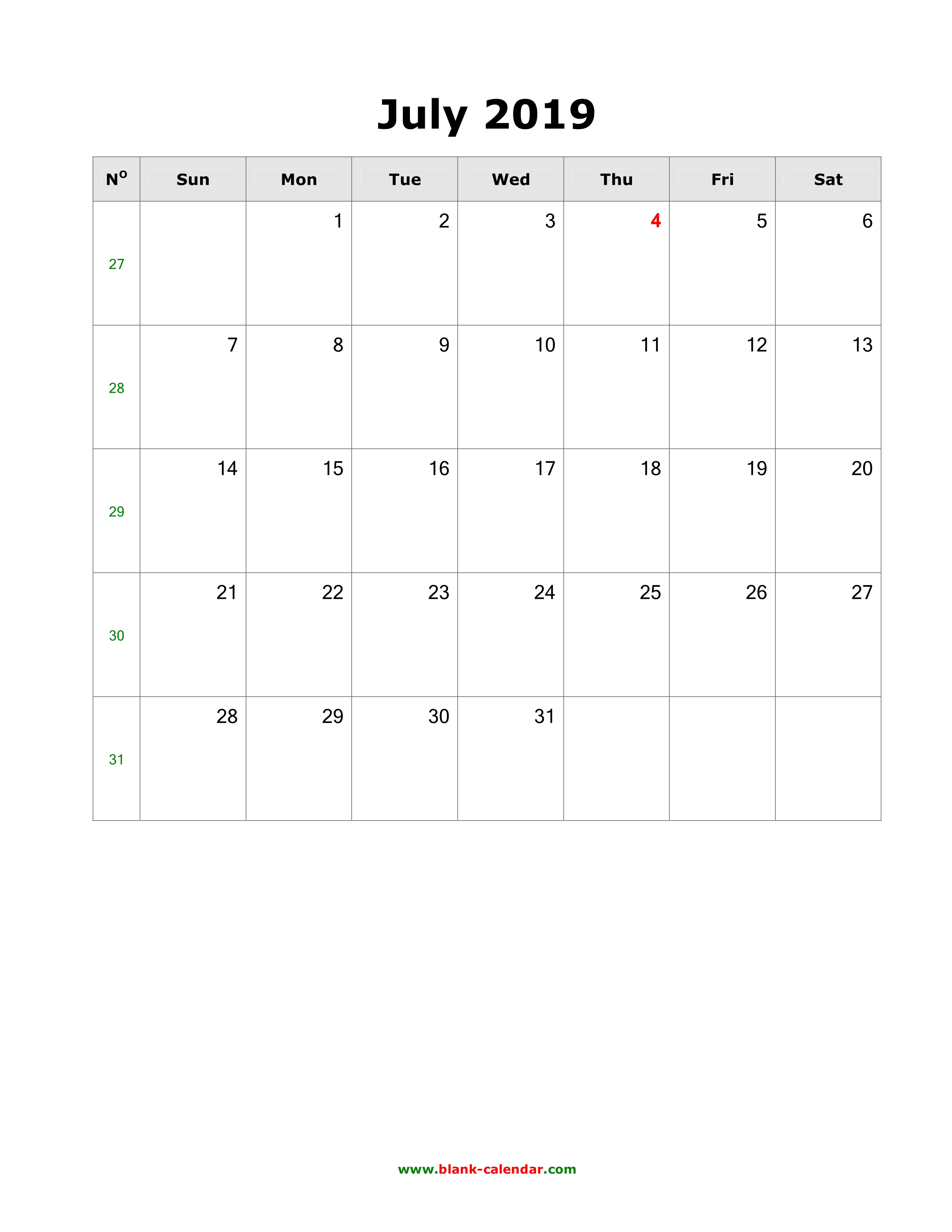 download july 2019 blank calendar vertical calendar 2019 july