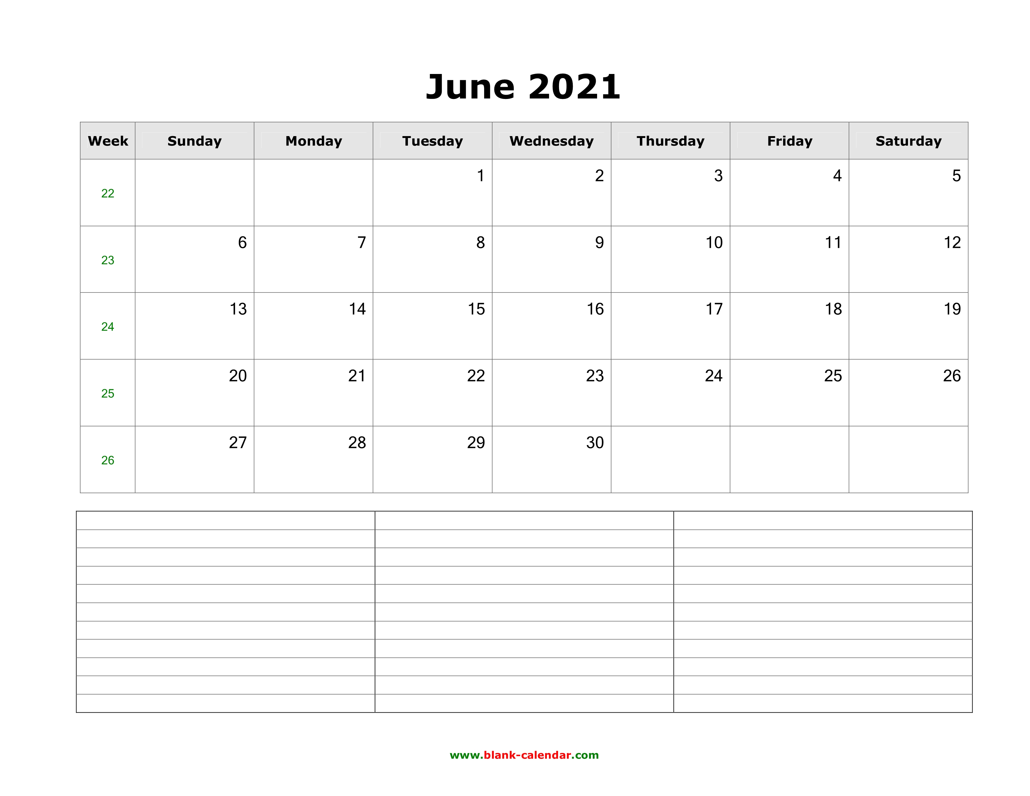 27+ Free Printable Calendar Month June 2021 PNG