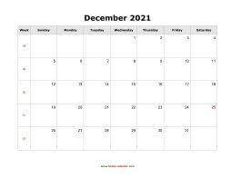 december 2021 blank calendar calendar blank landscape