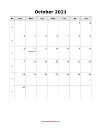 october 2021 blank calendar calendar holidays blank portrait