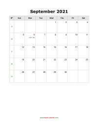 september 2021 blank calendar calendar holidays blank portrait