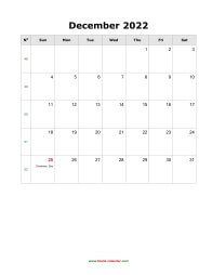 december 2022 blank calendar calendar holidays blank portrait