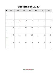 september 2023 blank calendar calendar holidays blank portrait