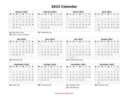 blank calendar 2023 free download calendar templates