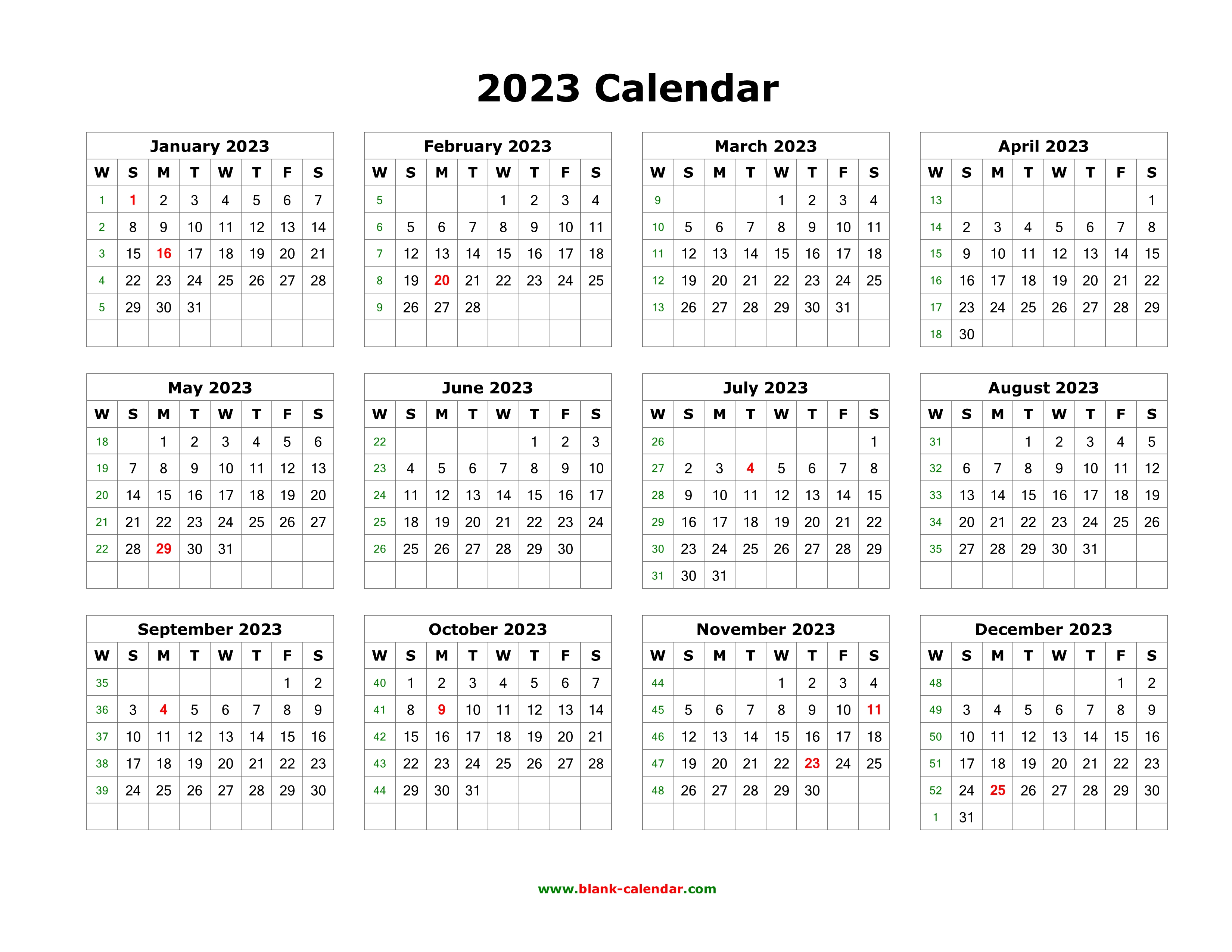 download-blank-calendar-2023-12-months-on-one-page-horizontal