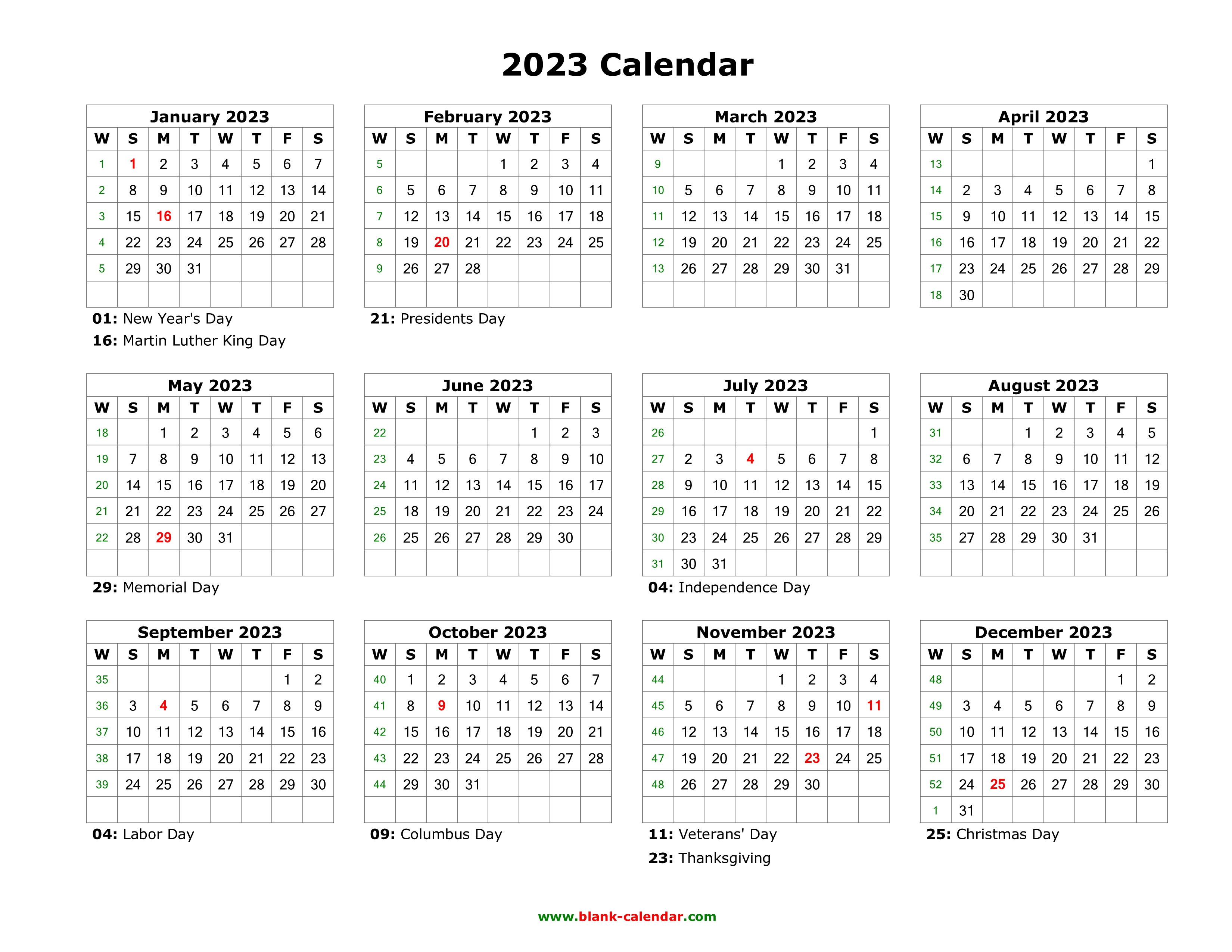 blank calendar 2023 free download calendar templates