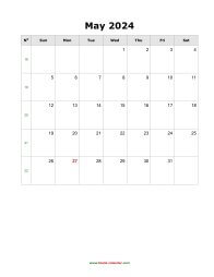 may 2024 blank calendar calendar blank portrait