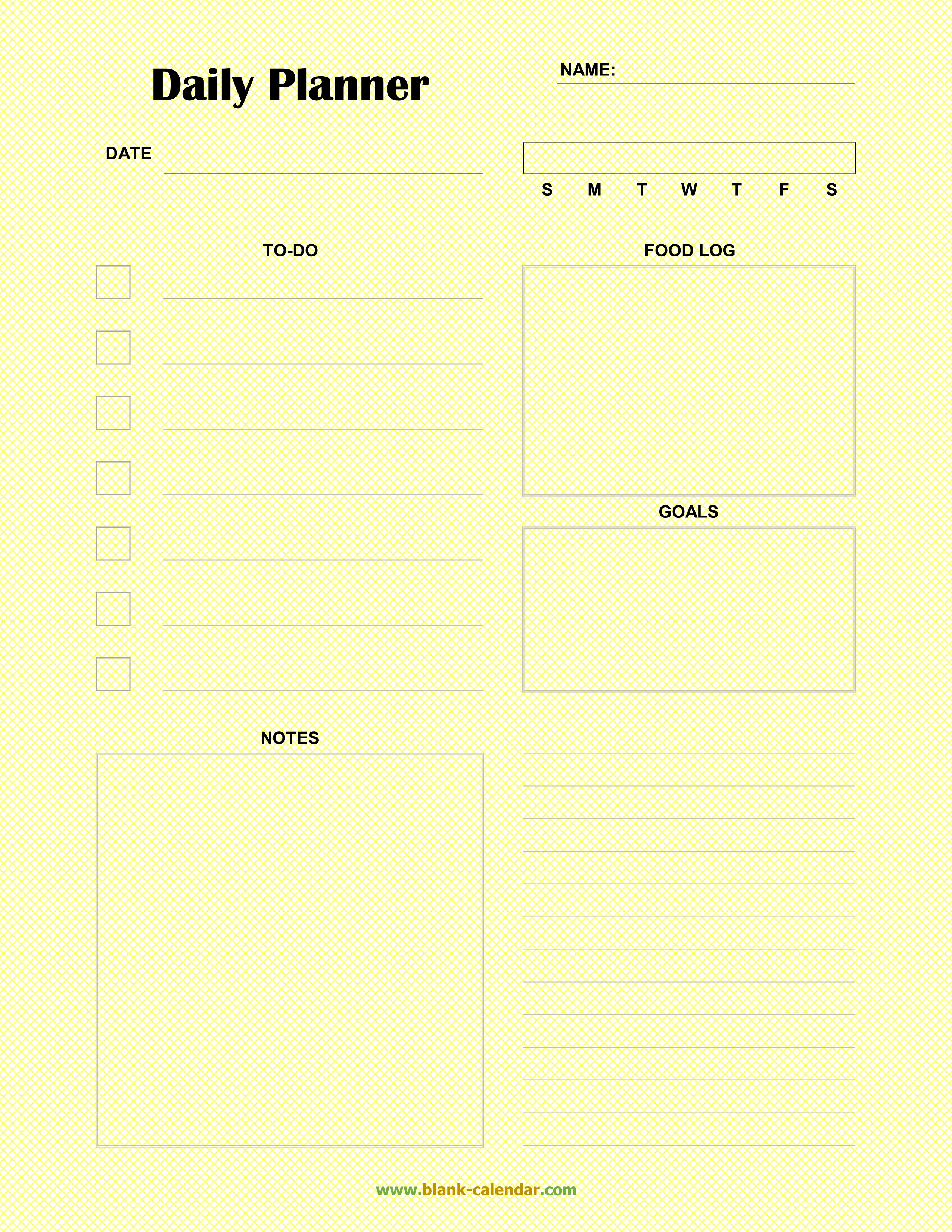 Personal Schedule Template from www.blank-calendar.com