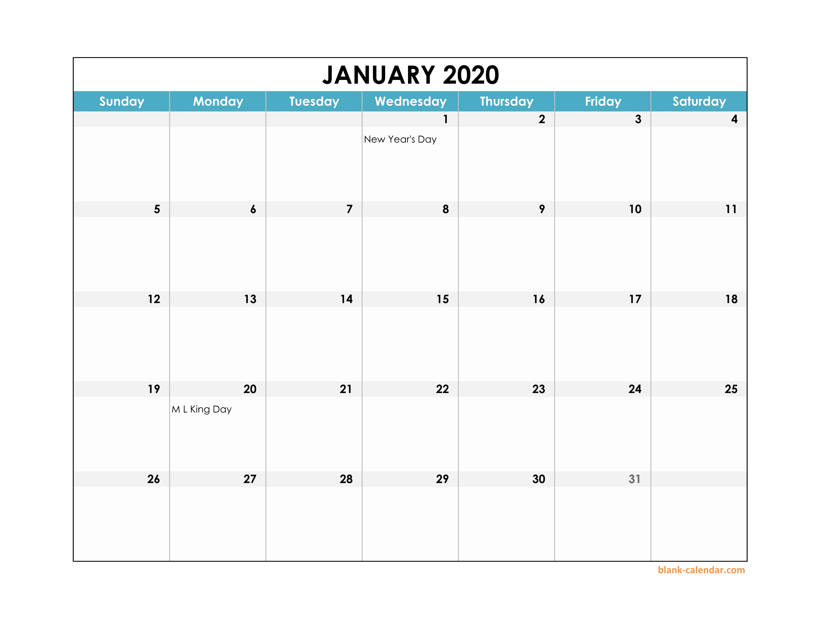  Excel Calendar 2020 2020 Calendar 