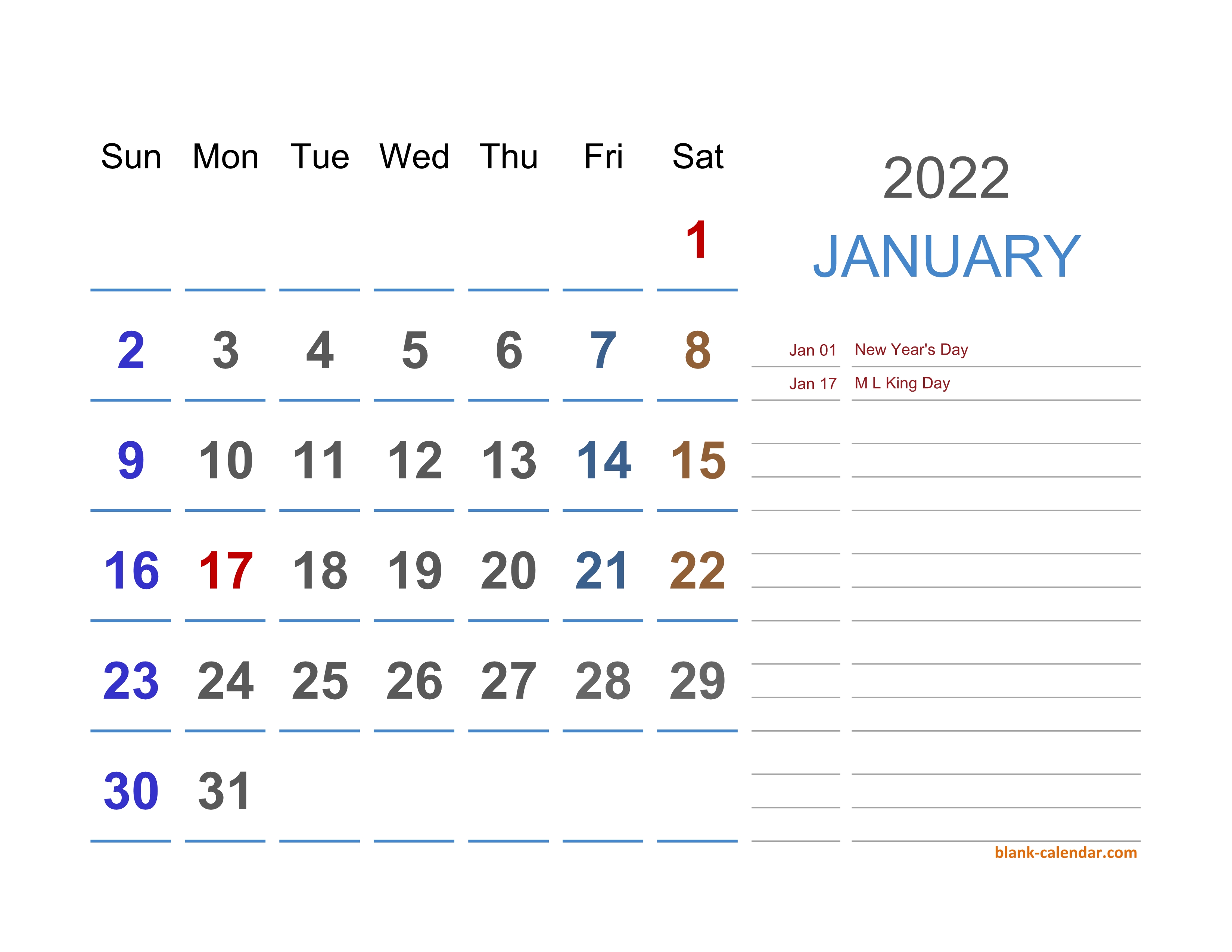 google docs calendar template 2022