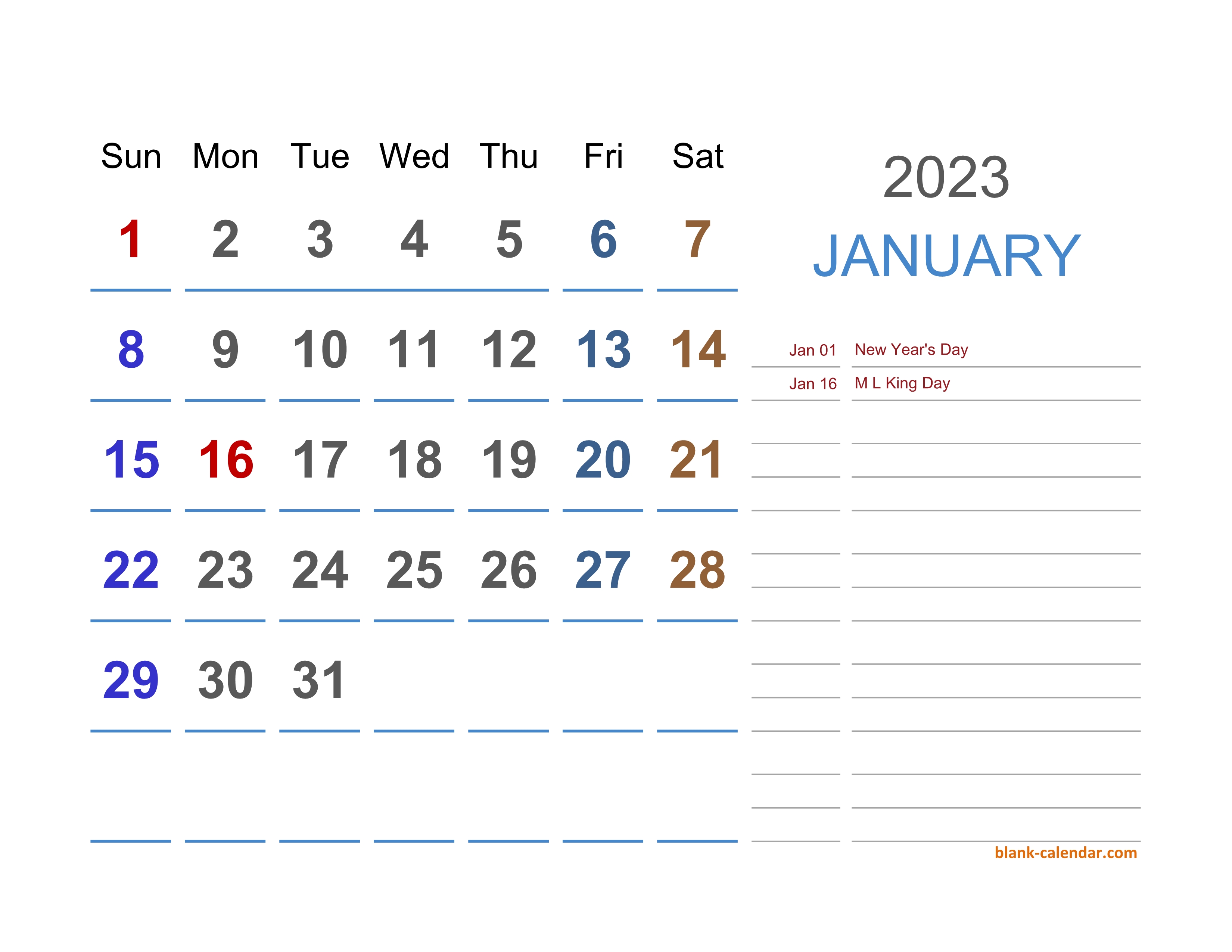 Calendar Template 2023 Excel Free