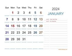 2024 excel calendar  large space