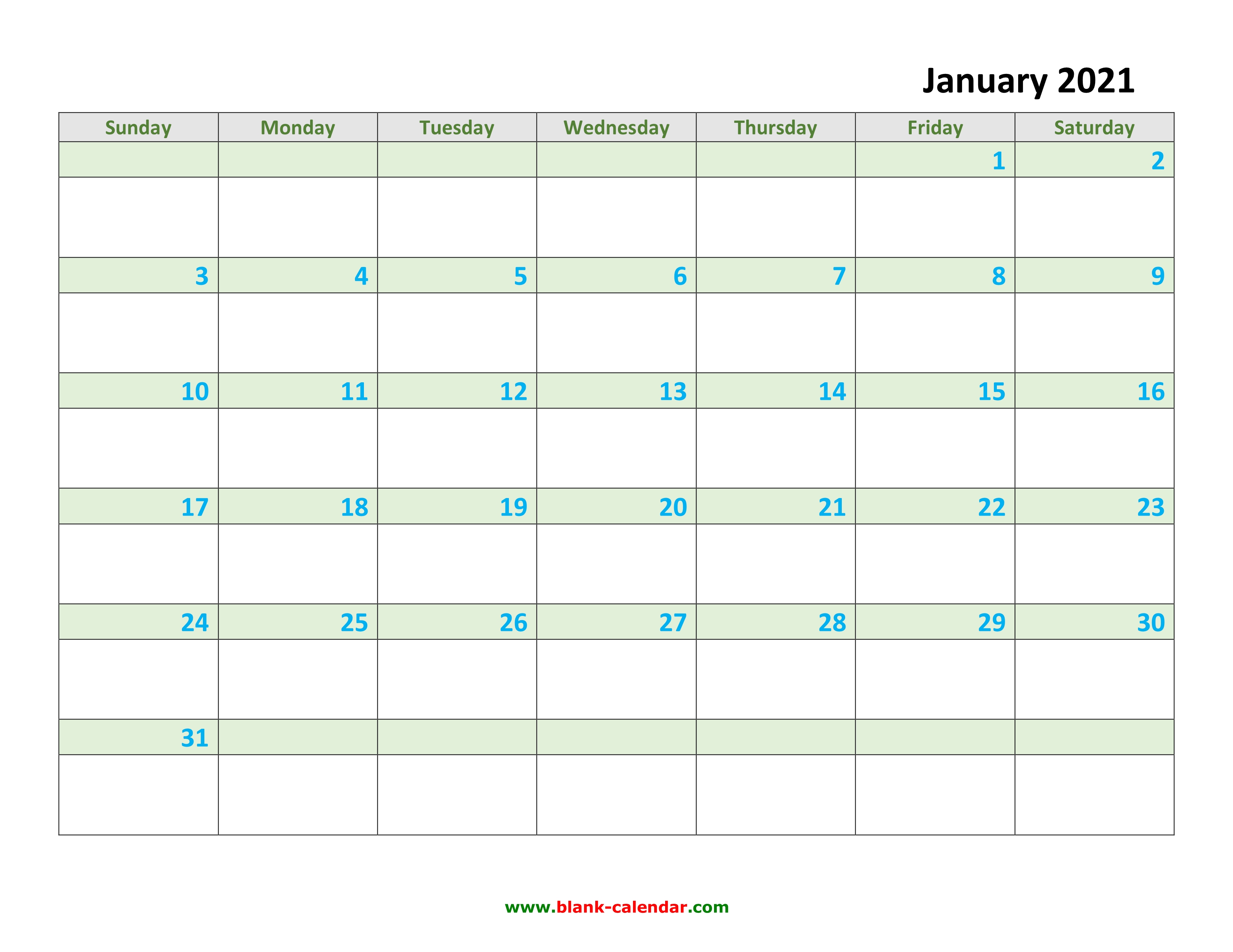 Monthly Calendar 2021 | Free Download, Editable and Printable