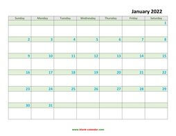 Monthly Calendar 2022 | Free Download, Editable and Printable