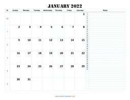 monthly calendar 2022 template 04