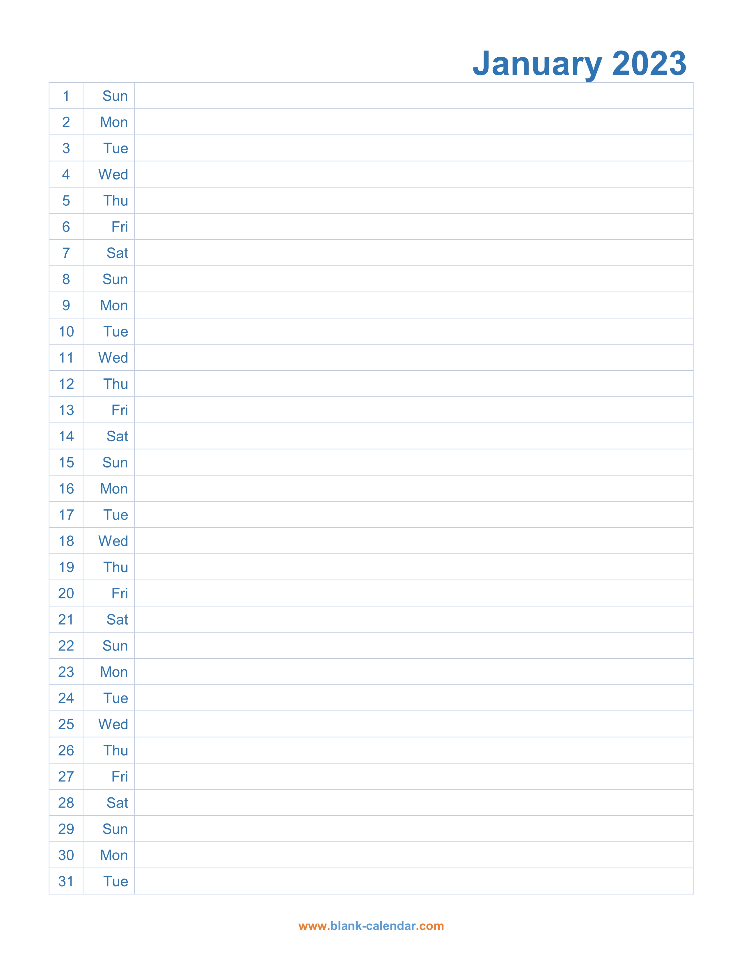 printable 2023 word calendar templates calendarlabs - 2023 monthly
