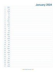 monthly calendar 2024 template 06