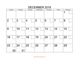 printable december 2018 calendar check boxes