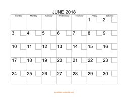 printable june 2018 calendar check boxes