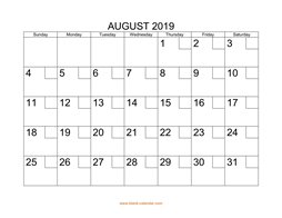 printable august 2019 calendar check boxes