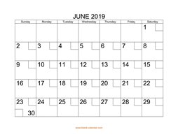 printable june calendar 2019 check boxes