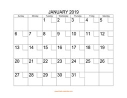 printable calendar 2019 check boxes