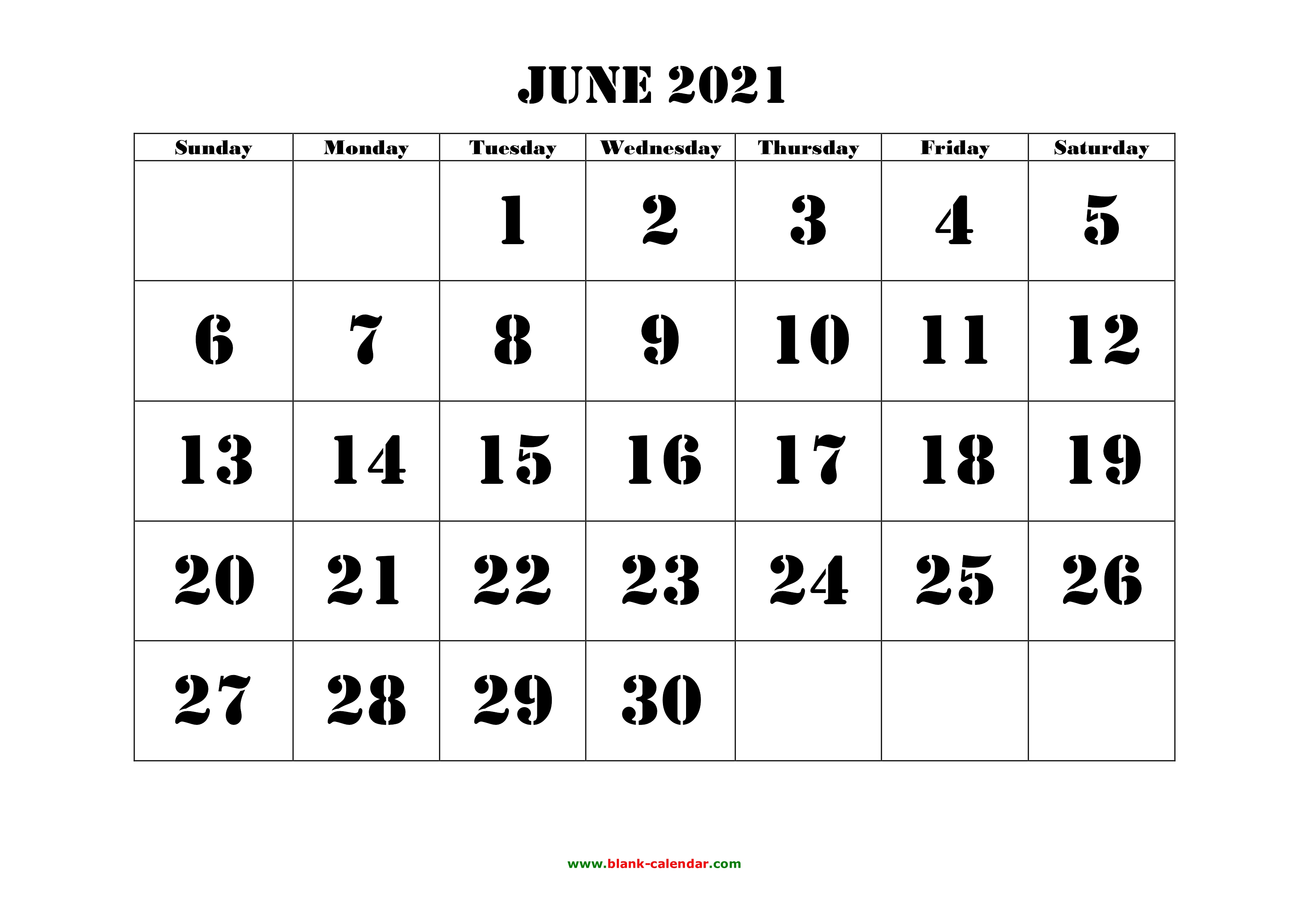 large june 2021 calendar printable June 2021 Printable Calendar Free Download Monthly Calendar Templates large june 2021 calendar printable