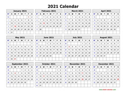 printable 2021 calendar with date boxes Printable Calendar 2021 Free Download Yearly Calendar Templates printable 2021 calendar with date boxes