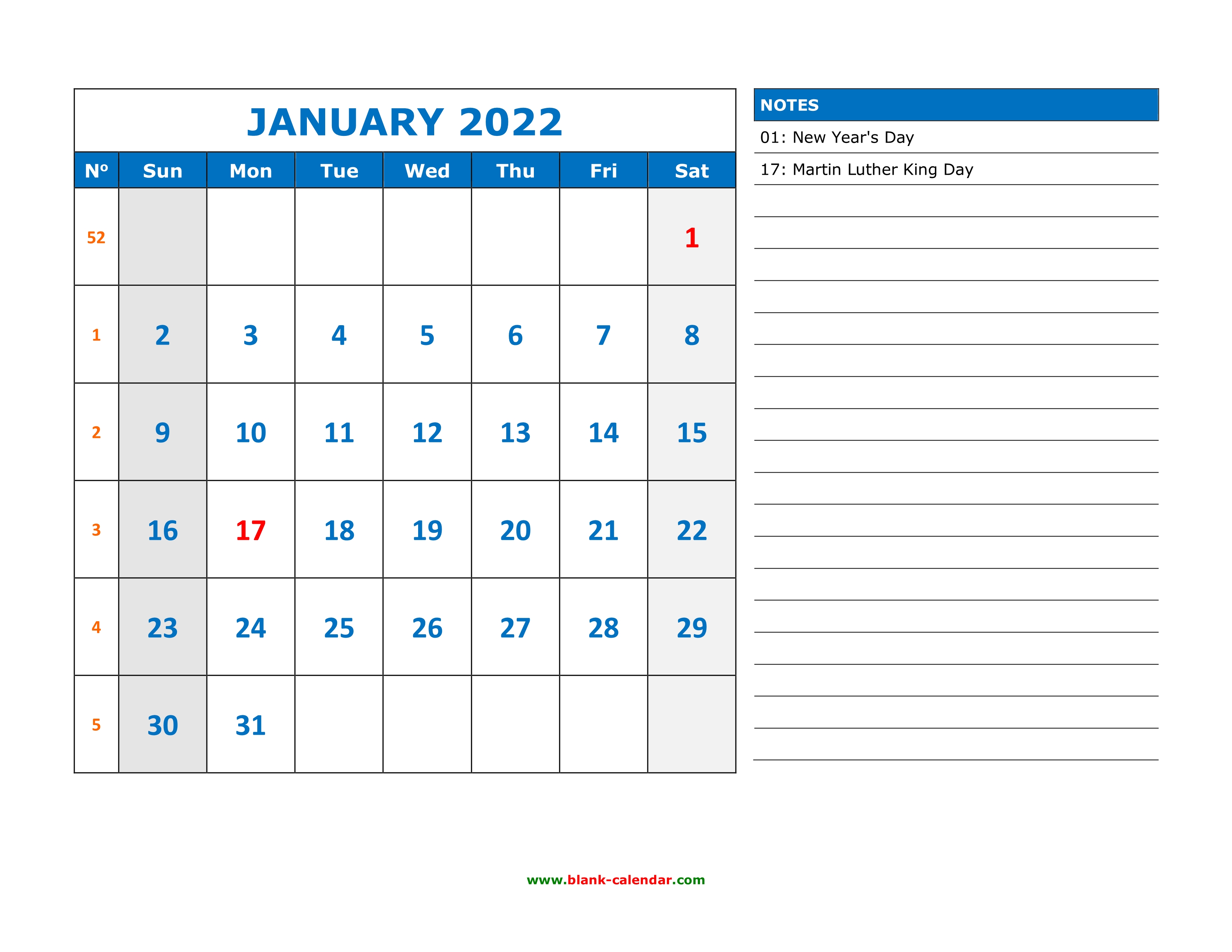 Appointment Calendar 2022