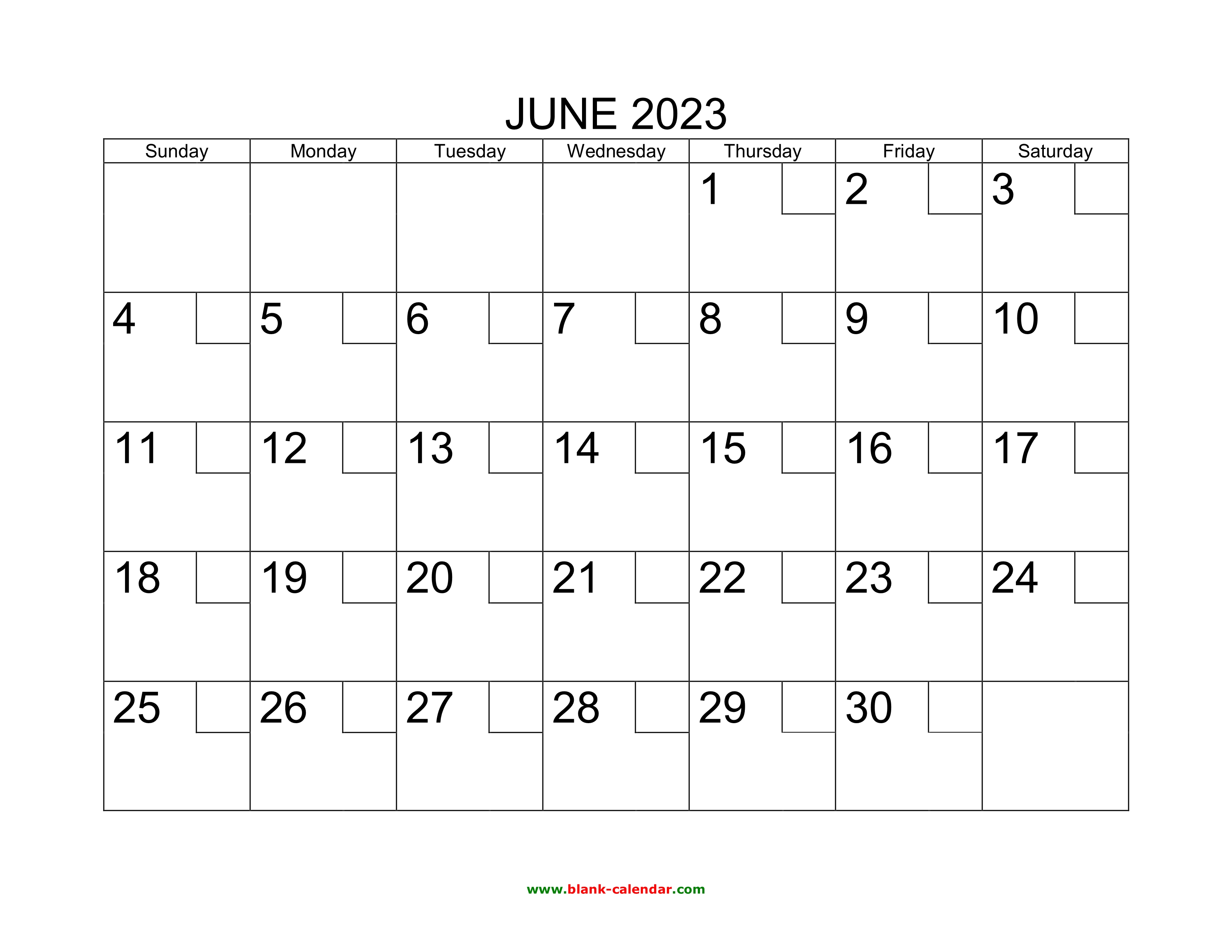 Free Download Printable June 2023 Calendar With Check Boxes
