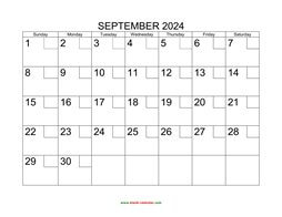 printable september 2024 calendar check boxes