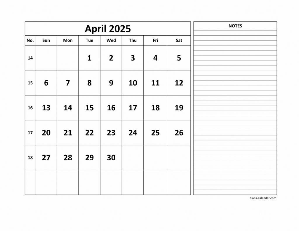 Blank Calendar Pdf April 2025 Brooke T Hudd Blank Calendar Pdf April 2025 Brooke T Hudd
