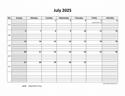 July 2025 Printable Calendars