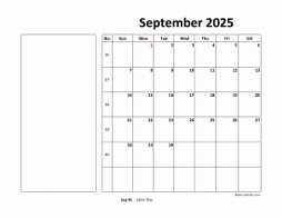 September 2025 Printable Calendars