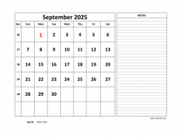 September 2025 Printable Calendars