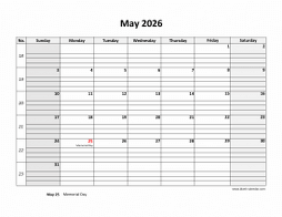 May 2026 Printable Calendars