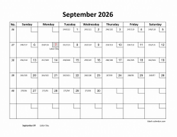 September 2026 Printable Calendars