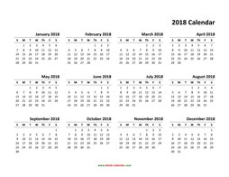 yearly calendar 2018 template 01