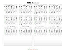 yearly calendar 2019 template 04