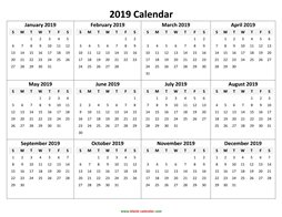 yearly calendar 2019 template 05