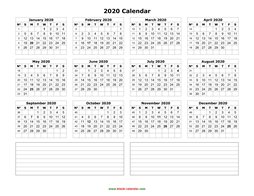 yearly calendar 2020 template 04