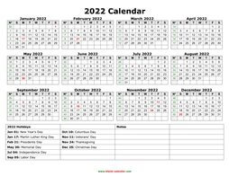 yearly calendar 2022 template 02