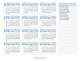 yearly calendar 2022 template 03