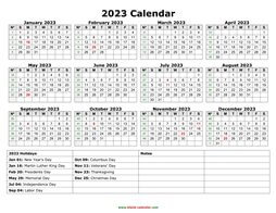 yearly calendar 2023 template 02
