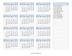 yearly calendar 2023 template 03