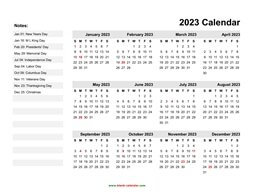 yearly calendar 2023 template 06